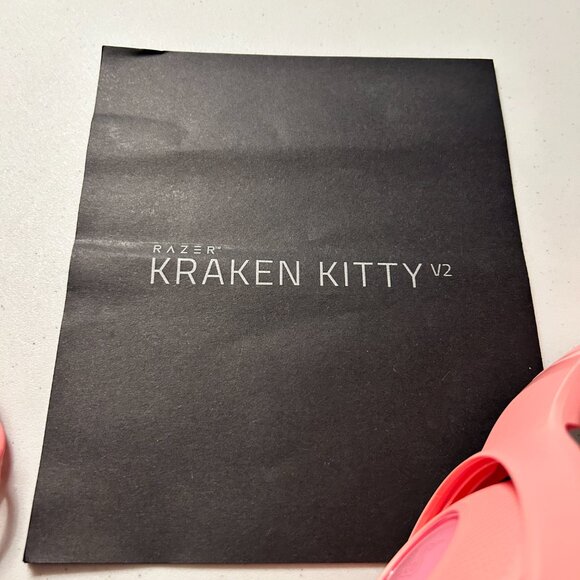 Razer Kraken Kitty V2 USB Wired RGB Headset: Chroma Kitty Ears Quartz Pi… - Picture 4 of 15